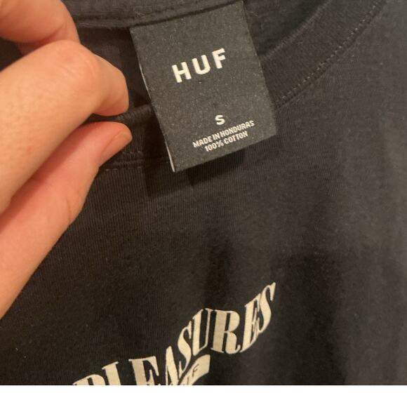 Huf x Pleasures Spore Long Sleeve Shirt Size S Streetwear Psilocybin Mushrooms - Picture 4 of 11